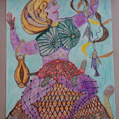 #6939 - Outsider Kunst [Elfriede Roll]